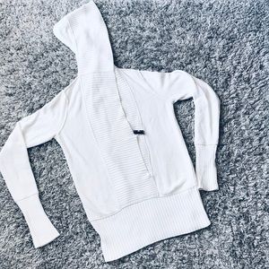 Hooded Cableknit Sweater